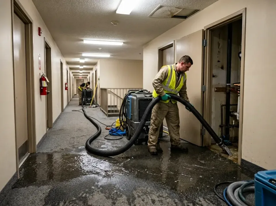 multi-unit-apartment-hallway-f-005 — frequently asked questions, Emergency Burst Pipe Water Extraction & Removal in Krugervi…